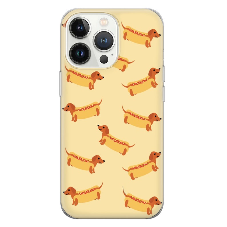 Wiener Hunde-Handyhülle, passend für iPhone 15 Pro Max, 14 Plus, 13, 12, 11, XR, XS & Samsung S23, S22, A54, A53, Pixel 8, 7 3