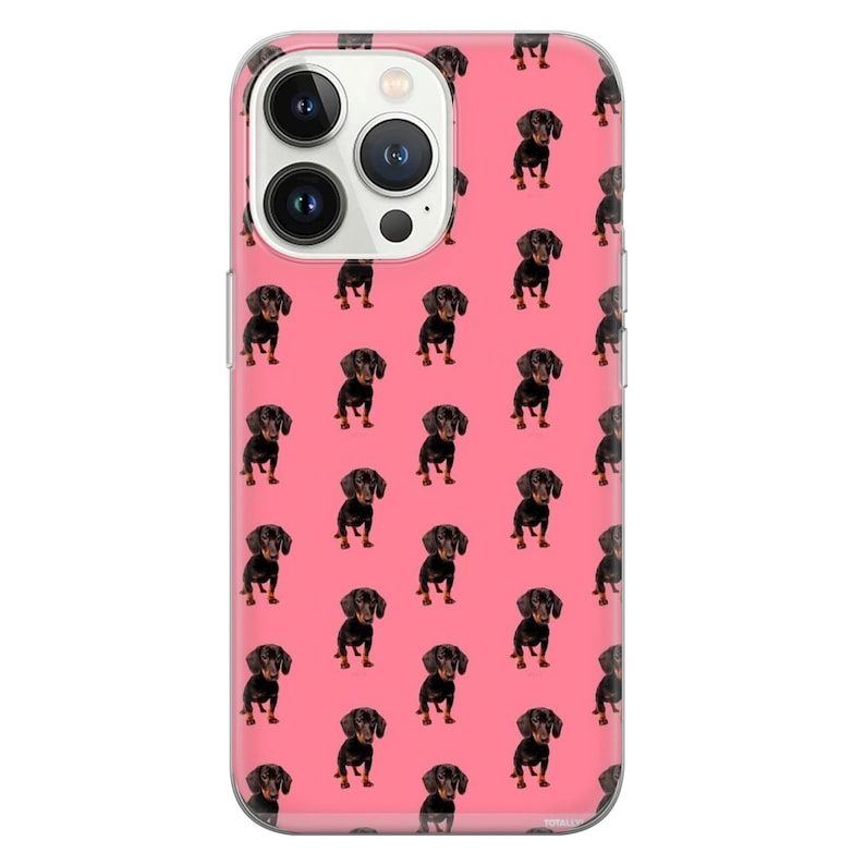 Dachshund Phone Case Canine Cover fit for iPhone 15 Pro Max, 14 Plus, 13, 12, 11, XR, XS & Samsung S23, S22, A54, A53, Pixel 8, 7 1