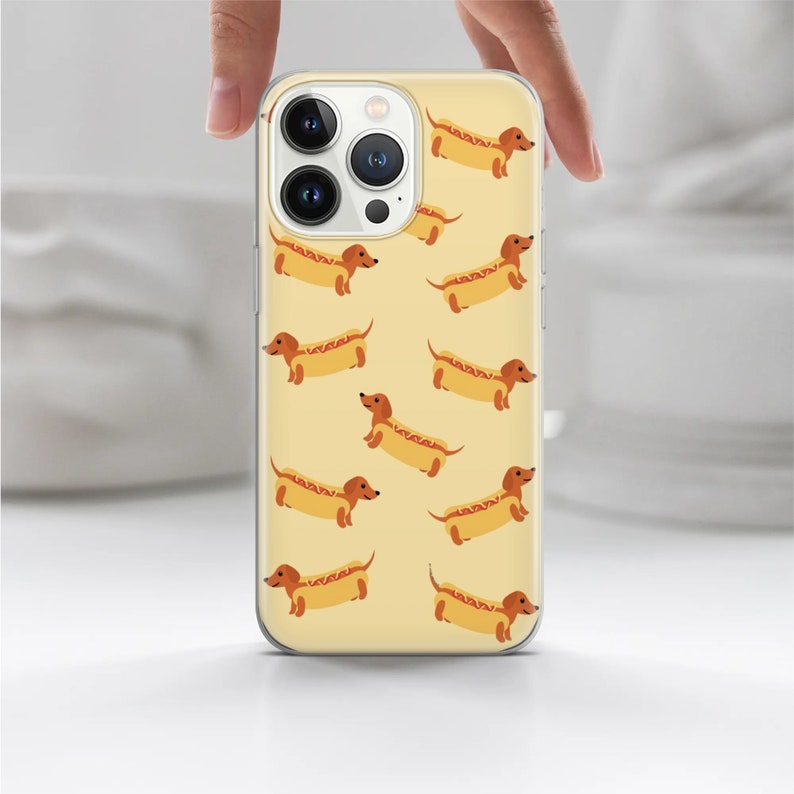 Wiener Hunde-Handyhülle, passend für iPhone 15 Pro Max, 14 Plus, 13, 12, 11, XR, XS & Samsung S23, S22, A54, A53, Pixel 8, 7 Bild 10