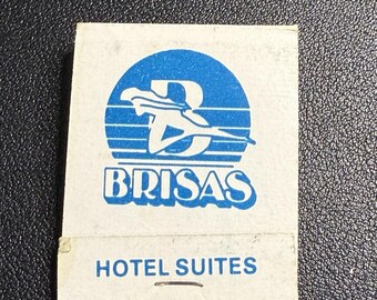 Vintage 1980s Matchbook Hotel Suites Brisas Cancún Mexico, Unused, Unstruck