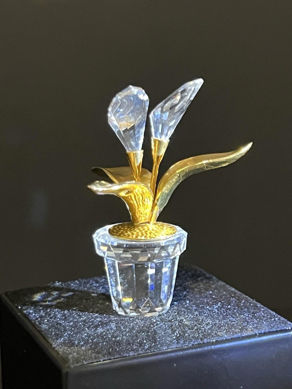 Swarovski Crystal Figurine Flowers in Pot - Etsy