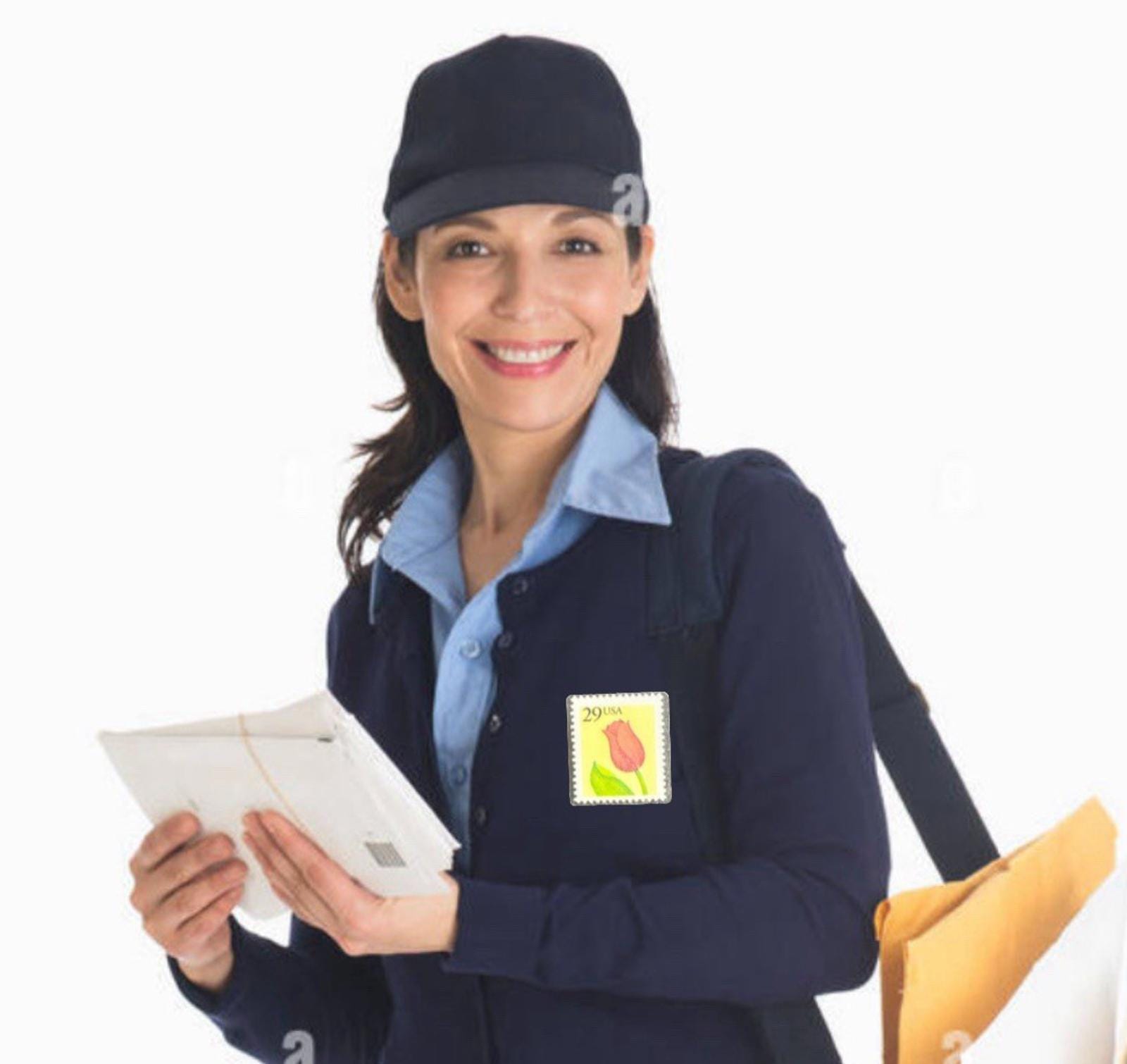 1990年代のUSPS 29セントチューリップ切手ラペルピン（再利用）、1x1