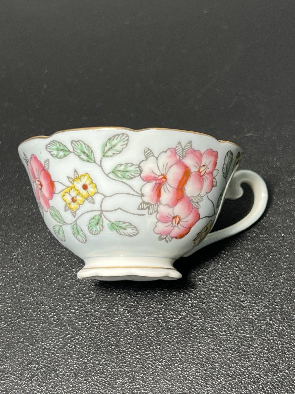 Diamond Occupied Japan 1940s Blue-gray Floral Gilt Cup & Saucer - Etsy