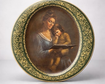 Pickard China 1980s Irene Spencer Story Time, Collector Plate W/ Box & COA, 9.5”