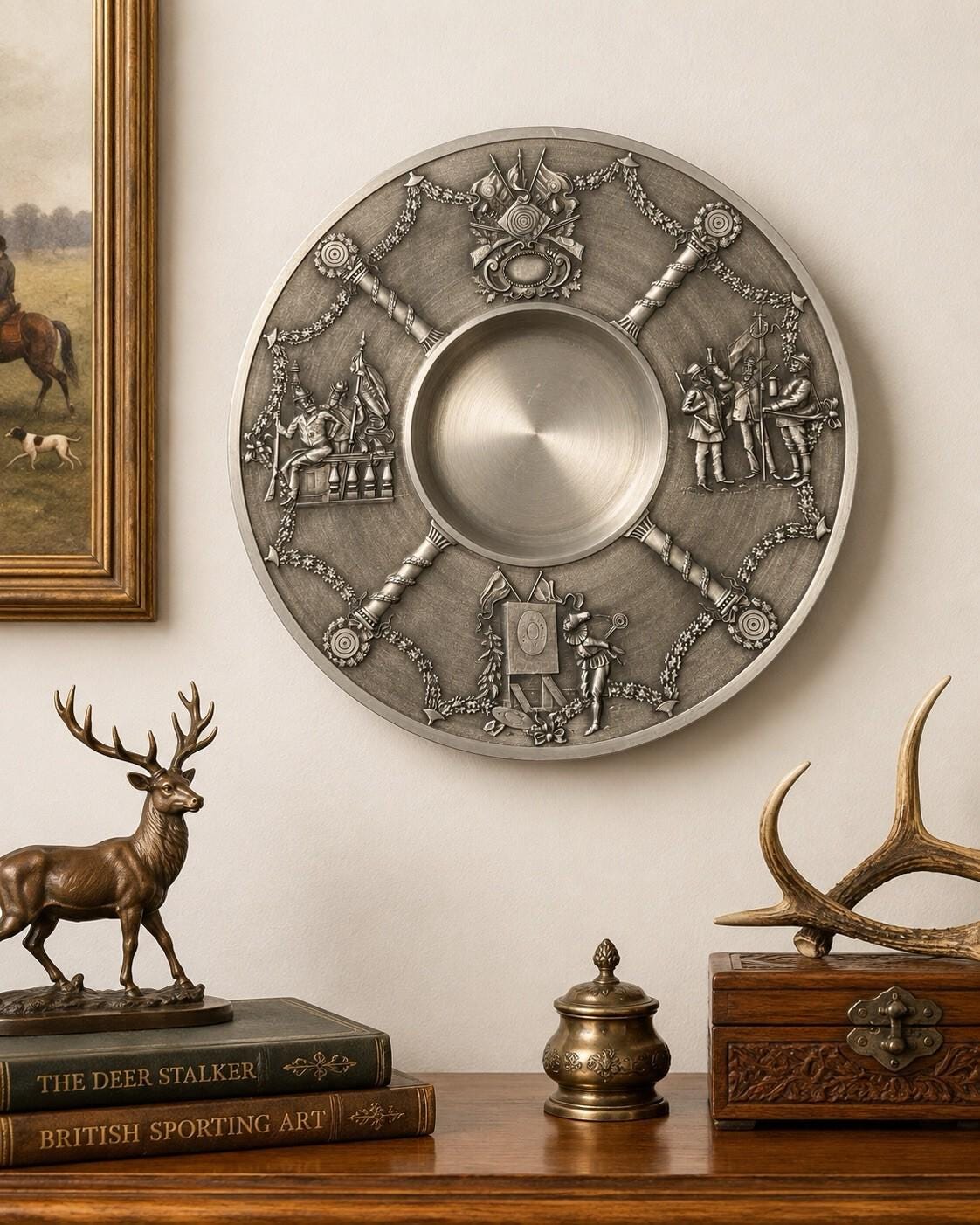 German Pewter Plates - Etsy