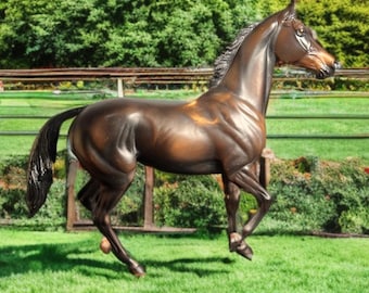 Breyer Vintage 2002 Bay Brown American Thoroughbred Seattle Slew Model 474 Mold 572