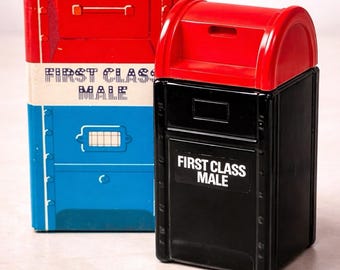 Avon 1970er Jahre First Class Mail Briefkasten Wild Country After Shave, Original Box 8,25”