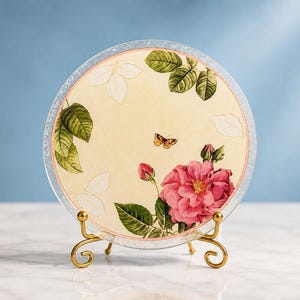 Gorham社オーバルプレート、シークレットガーデン Gorham Rose Serenade - Etsy