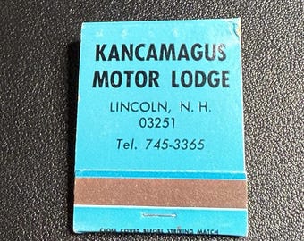 Vintage 1970s Kancamagus Motor Lodge Matchbook - Lincoln NH, Unused