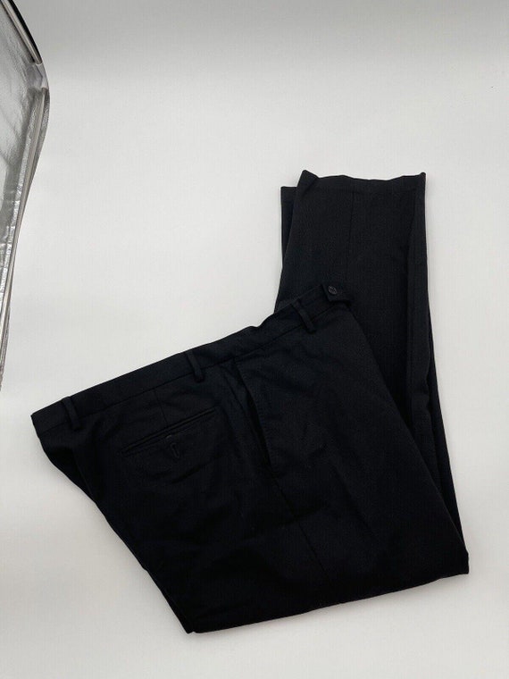 Versace NWOT Black Wool Slacks 36/29