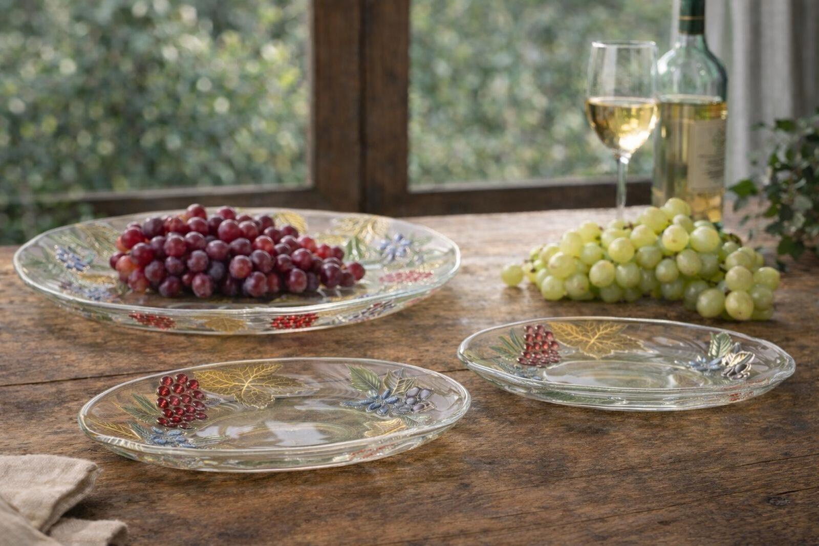 Mikasa Savoir Vivre Japan 1970s Wild Orchard Chablis Crystal Set