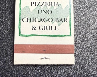 Vintage Pizzeria Uno Matchbook - Chicago Bar & Grill - Unstruck