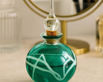 ヴィンテージ サボテン 香水瓶 グリーン すりガラス小瓶 2個セット