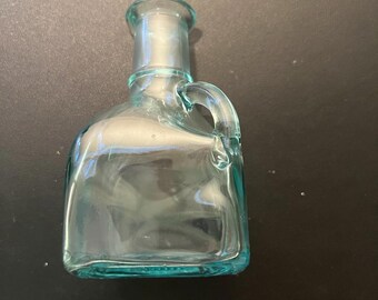 Empoli Italy Art Glass Vetreria Etrusca 1925 Cupola Aqua Teal Oil