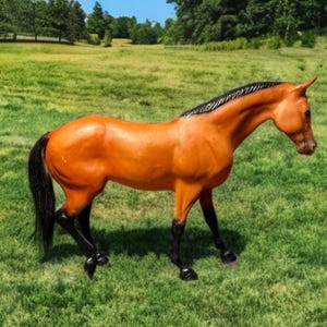 Breyer 1995 Bay Rugged Lark American Quarter Horse Stallion White Blaze #450