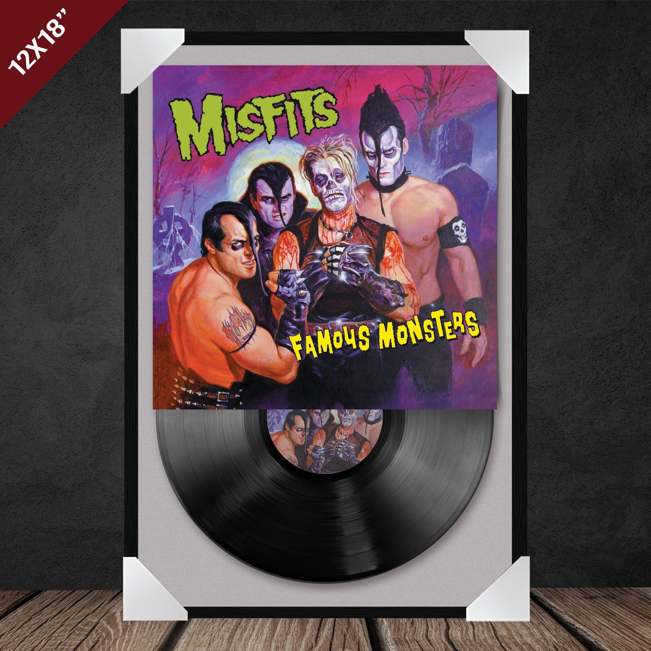 The Misfits - Famous Monsters - Record Poster - 12x18 - Gold
