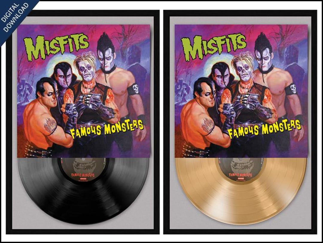 The Misfits - Famous Monsters - Record Poster Digital Download