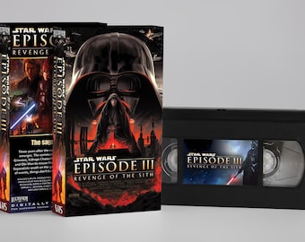 Star Wars Revenge Of The Sith VHS – Custom Retro Movie, Collector's Item