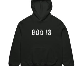 God Is Love Christian Hoodie, Faith Apparel, Religious Bible Verse Clothing