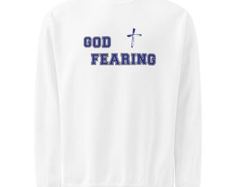 God Fearing Sweatshirt, Saved-ish Soul Christian Sweatshirt, Faith-Based Clothing, Religious Crewneck, Faith Apparel