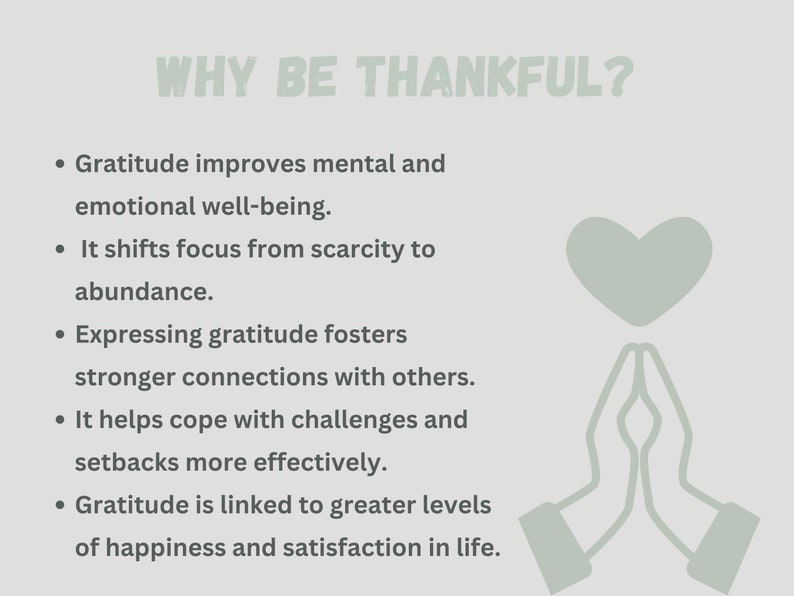 Be thankful