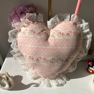 Handmade Heart-Shaped Pillow