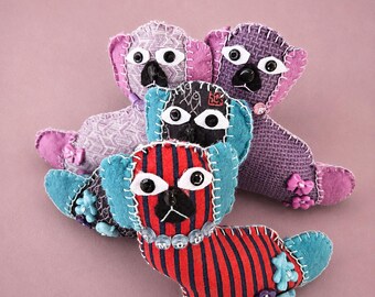 Hundefigur - Staffordshire Hundefigur - Skurriles Volkskunst-Dekor