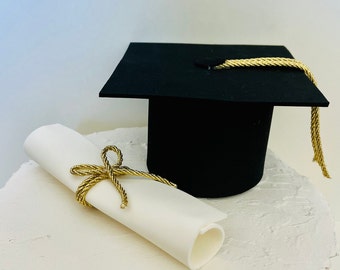 Graduation Cake Topper, Class of 2024 Party Decorations, Graduation Cap and Diploma Cake Decor, Cake Decorations, Grad 2024, Grad Party