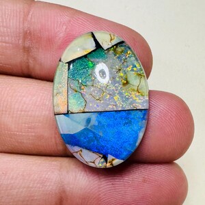 Fabulous!! Monarch Opal Cabochon Welo Fire Opal AAA+ Australian Monarch Opal Necklace Crystal Gemstone Making For Sliver Jewelry 25X18X7 MM