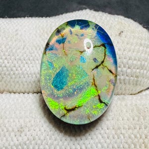 Fabulous!! Monarch Opal Cabochon Welo Fire Opal AAA+ Australian Monarch Opal Necklace Crystal Gemstone Making For Sliver Jewelry 19X14X7 MM