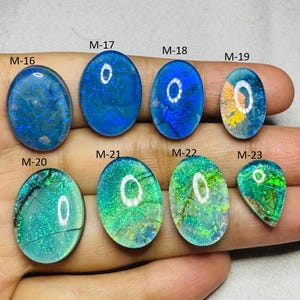 Wholesale Lot Sterling Monarch Opal Cabochon Opal Necklace Loose Gemstone Australian Monarch Opal Doublet Making For Pendant Jewelry & Ring