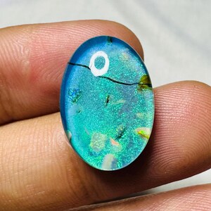 Calibrated Monarch Opal Cabochon Welo Fire Opal AAA+ Australian Monarch Opal Necklace Opal, Opal Ring, Fire Opal, Opal Gemstone, 19X13X6 MM