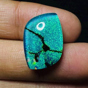 Calibrated Monarch Opal Cabochon Welo Fire Opal AAA+ Australian Monarch Opal Necklace Crystal Doublet Making For Artisan Jewelry 19X14X7 MM