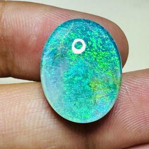 Calibrated Monarch Opal Cabochon Welo Fire Opal AAA+ Australian Monarch Opal Necklace Crystal Doublet Making For Artisan Jewelry 18X14X7 MM