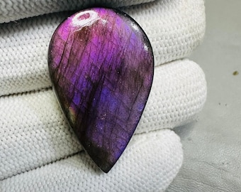 Lila auffälliger Feuer Labradorit Edelstein Cabochon Lose Edelstein lila Labradorit Cabochon Herstellung für Silber Schmuck Labradorit Anhänger