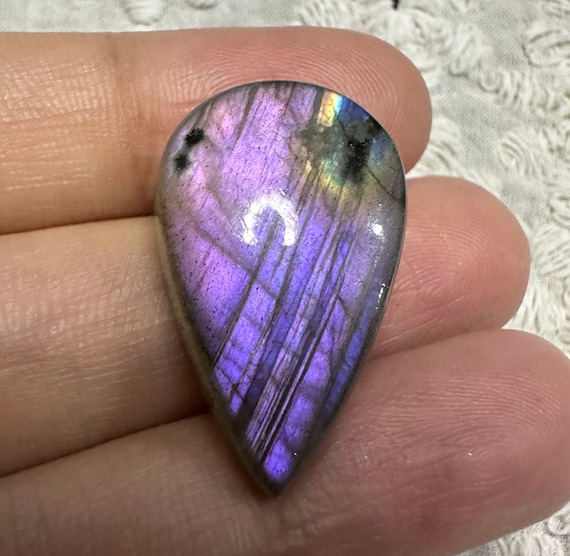 High Quality Multi Purple Labradorite Cabochon Loose Gemstone Multi Purple Labradorite Cabs Making For Silver Jewelry Labradorite Pendant