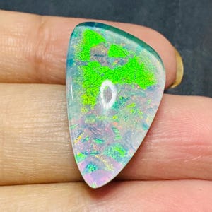 Antique Australian Monarch Opal Gemstone Cabochon Welo Fire Opal Necklace Australian Monarch Opal Crystal Doublet Making For Silver Jewelry