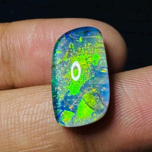 Brilliant Monarch Opal Cabochon Welo Fire Opal Australian Monarch Opal Gemstone Crystal Doublet Making For Artisan Jewelry Necklace & Ring
