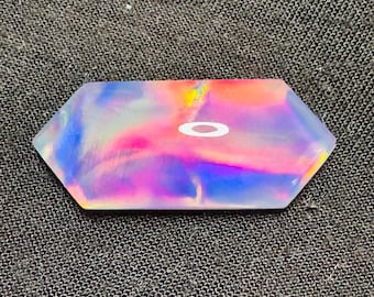 Gekalibreerde Aurora Opal Cabochon Ethiopische Opal Cabs Opal Doublet Ring Aurora Opal Losse edelsteen Opaal Vuur Gebruik voor zilveren sieraden 31X13X6 MM