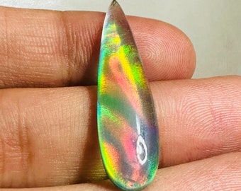 Aurora Opal Gemstone Cabochon Loose Gemstone Shape Opal Fire AAA+++ Aurora Opal Doublet Stone Welo Opal Fire Opal Making For Pendant Jewelry