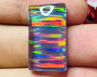 Ongelooflijke Kwaliteit Gilson Aurora Opaal Edelsteen Opaal Cabochon Opaal Cabochon Losse Aurora Opaal Doublet Opaal Ketting Gebruik Voor Zilveren Sieraden