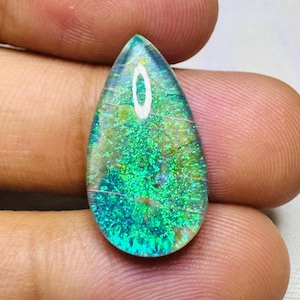 Calibrated Monarch Opal Cabochon Welo Fire Opal AAA+ Australian Monarch Opal Necklace Opal, Opal Ring, Fire Opal, Opal Gemstone, 21X12X6 MM