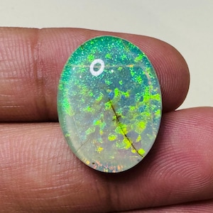 Nice Wonderful Monarch Opal Cabochon Welo Fire Opal Australian Monarch Opal Necklace Crystal Doublet Making For Silver Jewelry 20X16X7 MM