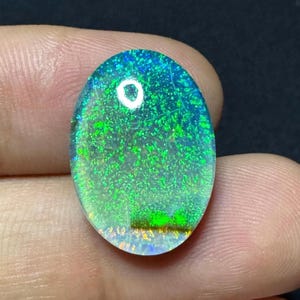 Calibrated Monarch Opal Cabochon Welo Fire Opal AAA+ Australian Monarch Opal Necklace Crystal Doublet Making For Artisan Jewelry  20X14X6 MM