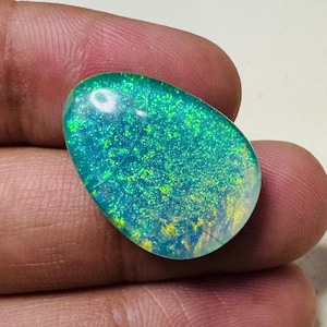 Calibrated Monarch Opal Cabochon Welo Fire Opal AAA+ Australian Monarch Opal Necklace Crystal Doublet Making For Artisan Jewelry 22X16X7 MM
