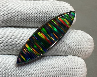 Amazing Quality Gilson Aurora Opal Gemstone Black Opal Ethiopian Opal Welo Opal Doublet Loose Gemstone Aurora Opal Use Fore Silver Jewelry