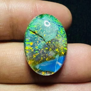 Wonderful Monarch Opal Cabochon Welo Fire Opal Australian Monarch Opal Necklace Crystal Doublet Making For Wire Wrap Silver Jewelry Pendant