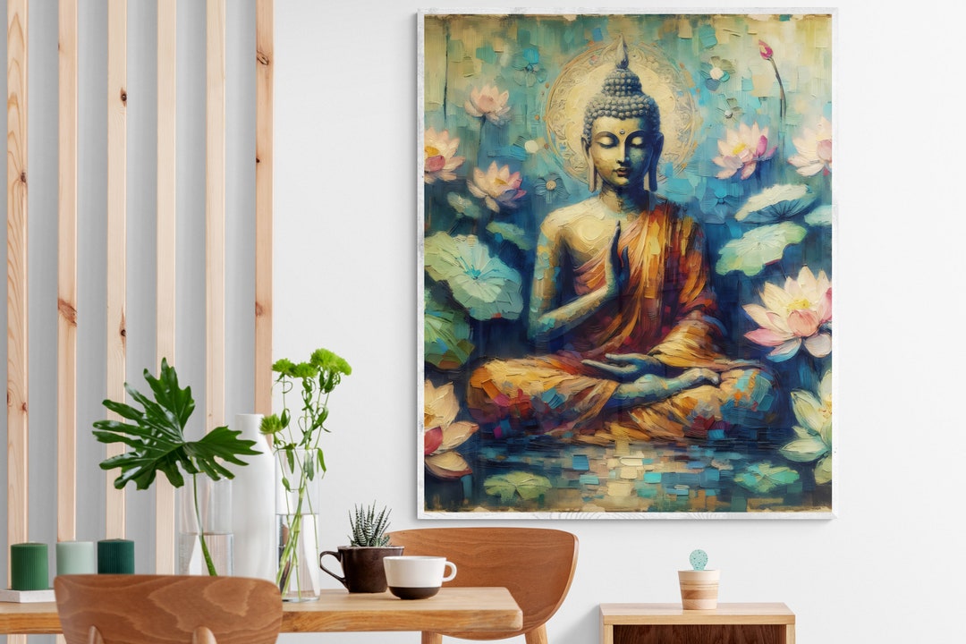 Buddha Artwork Framed Buddha Wall Art Contemporary Art Wall Art Buddha