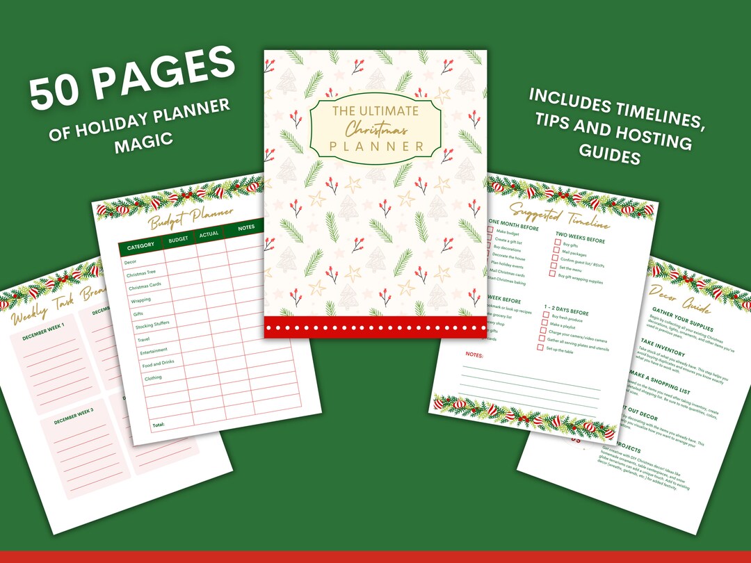2023 Ultimate Printable Christmas Planner Holiday Planner - Etsy