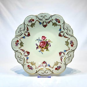 Vintage Servierplatte Edelstein Bavaria Germany 15695 Import
